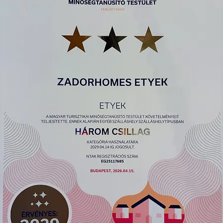 Zadorhomes Lejlighed Etyek
